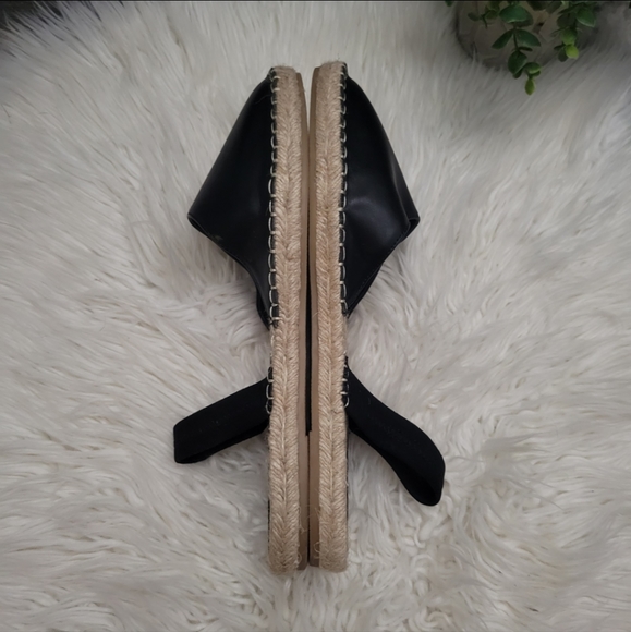 Zara Women Espadrilles Sandals Black Size 10 EUR 41 - Picture 10 of 13
